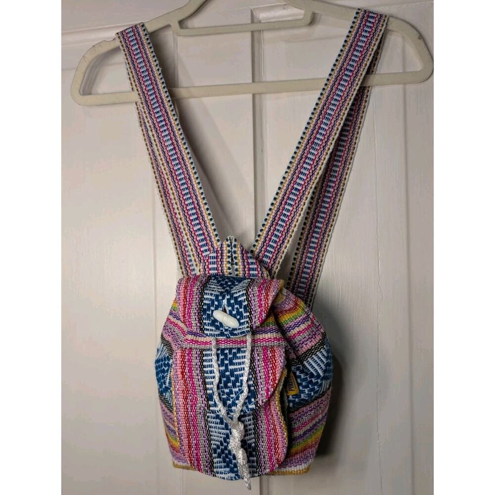 Artesanias Pinzon Backpack Woven Drawstring Boho Small Hippie